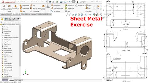 cswp sheet metal|solidworks sheet metal exercises pdf.